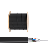 Cable de Fibra Óptica FTTH de 2 Km, GJYXCH, con Refuerzo, 2*5mm