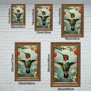 Impresión Cosmológica Retro de 8x12 Pulgadas en Marco Dorado para Entusiastas del Espacio - Product Image 2