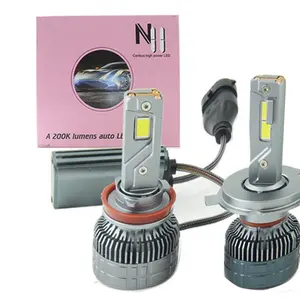 Lâmpada LED N11 AUTO LED 200K LM H4 H7 H11 faróis LED Lâmpada HB3 HB4 LUCES LED 3 TUBOS DE COBRE real 260w LED FAROL