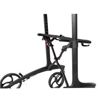 Fauteuil roulant en fibre de carbone, structure pliable, hauteur réglable, pratique pour les personnes âgées, transport, récupération et exercice