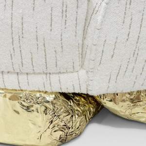 Canapé en tissu avec base en cuivre pur, style italien haut de gamme, mobilier de salon moderne et luxueux pour villa et hôtel - Product Image 6