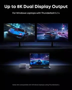 Docking Station <span class=keywords><strong>Prime</strong></span> Anker TB5 con Ricarica Massima 140W e Trasferimento Massimo 120Gbps con 14 Porte Thunderbolt 5 - Product Image 4