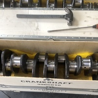 Dureté d'assemblage de vilebrequin en acier forgé 52 ° à 55 ° utilisation pour Dongfeng KL KX camion ISLE QSL9 6L L8.9 L375 moteur 4989436 3965010