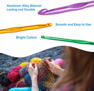 Offre Spéciale <span class=keywords><strong>Pas</strong></span> <span class=keywords><strong>Cher</strong></span> En Vrac Acheter Crochet Crochets Ensemble Poignée En Aluminium <span class=keywords><strong>Aiguilles</strong></span> <span class=keywords><strong>À</strong></span> <span class=keywords><strong>Tricoter</strong></span> Pour les Mains arthritiques Pour fils Artisanat - Product Image 3