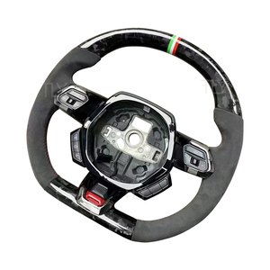 Volant en Fiber de carbone forgé en Alcantara personnalisé haut de gamme pour <span class=keywords><strong>Lamborghini</strong></span> Huracan LP610-4 Volant <span class=keywords><strong>Aventador</strong></span> Urus - Product Image 2