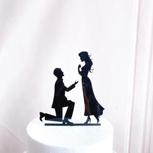 ของตกแต่งเค้กวันวาเลนไทน์ อะคริลิคตกแต่งหน้าเค้ก ของตกแต่งหน้าเค้กงานแต่งงาน - Product Image 4