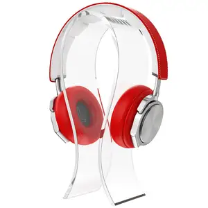 Custom clear unique acrylic headphone stand & hanger acrylic headphone display stand for wholesale