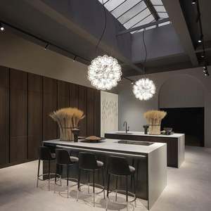 Modern Modular Complete Set Kitchen Cabinet Furniture Acrylic Glass Custom Storage Island Pantry for Apartments Home Improvement - Product Image 2