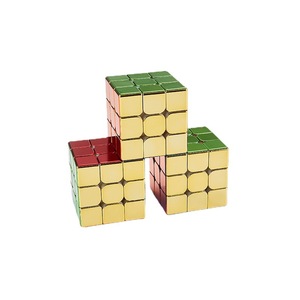 Cubo de Rubik Electrochapado en Oro Magnético 3x3, Rompecabezas de Velocidad Suave para Niños, Juguete Educativo de Aprendizaje - Product Image 1