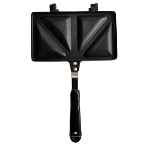 Double Sided <strong>Frying</strong> <strong>Pan</strong> Sandwich Maker Non-stick <strong>Grilled</strong> Sandwich and Panini Maker <strong>Pan</strong> with Handle Aluminum Flip <strong>Pan</strong> - Product Image 4