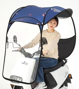 Abri <span class=keywords><strong>pour</strong></span> vélo électrique robuste, imperméable, <span class=keywords><strong>protection</strong></span> UV, pliable, housse de <span class=keywords><strong>pluie</strong></span> <span class=keywords><strong>pour</strong></span> scooter électrique <span class=keywords><strong>pour</strong></span> la conduite en extérieur - Product Image 3