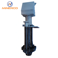 Pompe à boue verticale à conception cantilever avec turbine à haute teneur en chrome pour les résidus miniers