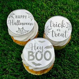 ท็อปเปอร์คัพเค้กอะคริลิกรูปทรงกลมลายฮันนี่แอนด์สวีทเนสสำหรับตกแต่งเค้กในงานปาร์ตี้ฮาโลวีน - Product Image 4