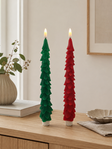 Velas LED Decorativas de Halloween con Diseño Minimalista en Blanco y Negro, Llama Parpadeante, No Tóxicas y Ecológicas para el Hogar - Product Image 5