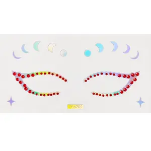 Papillon holographique Eyeliner autocollants <span class=keywords><strong>Halloween</strong></span> <span class=keywords><strong>strass</strong></span> chat yeux fard à paupières autocollant pour Cosplay <span class=keywords><strong>maquillage</strong></span> décoration - Product Image 1