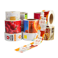 Étiquette adhésive personnalisée imperméable imprimée sur papier pour bouteilles de boissons et emballages alimentaires