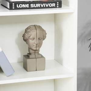 Libreria a 4 livelli, libreria di stoccaggio alta con armadio a doppia porta, scaffali moderni - Product Image 5