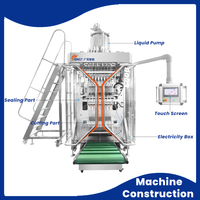 Multilane servo Verpackungsmachine voor energygel en honing stickzakjes met automatische vloeistofvulling