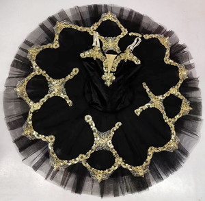 Vestido de Ballet para Niñas 2026 al por Mayor - Disfraz de Pequeña <span class=keywords><strong>Cisne</strong></span> de Lago de los Cisnes con Falda Tutú de Malla con Volantes y Lentejuelas Brillantes de Terciopelo - Product Image 3
