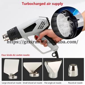 Industrial 2000W 2 Gear Temperatures Settings Multifunction Electric <strong>Heating</strong> Hot Air <strong>Gun</strong> With Nozzle Attachments Power Tool - Product Image 6
