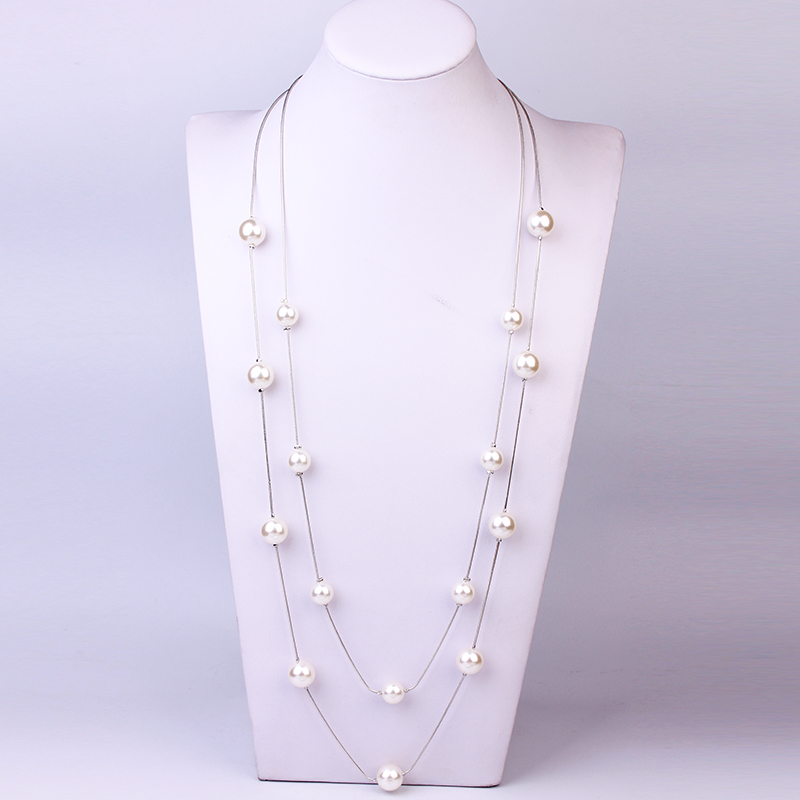 Perla bianca d'argento