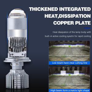 Tacpro công suất cao Y1 <span class=keywords><strong>H4</strong></span> mini <span class=keywords><strong>LED</strong></span> chiếu Y5 y6d Y7 Y8 Y9 bộ phận xe phía trước đèn pha <span class=keywords><strong>50W</strong></span> 5000lm <span class=keywords><strong>H4</strong></span> <span class=keywords><strong>led</strong></span> chiếu đèn pha - Product Image 4