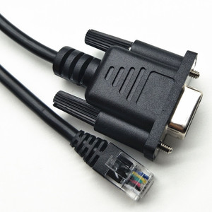 DB9 To RJ12 6P6C Male Serial <b>Cable</b> Shielded Pure Copper PVC Jacket <b>For</b> <b>Computer</b> RS232 Connection - Product Image 1