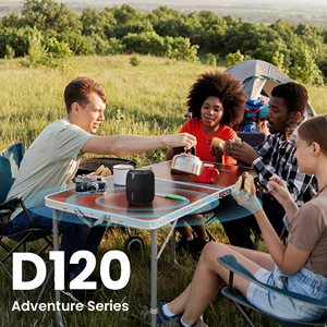 W-KING New Arrival D120 Xách Tay 15W Mạnh Mẽ Ngoài Trời IPX6 Loa Bluetooth Không Thấm Nước Với Pin Lớn - Product Image 5