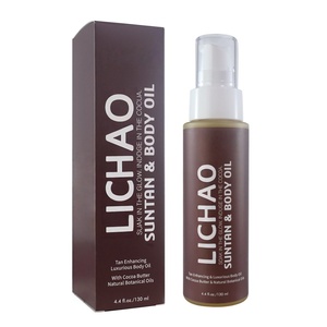 Huile bronzante hydratante au beurre <span class=keywords><strong>de</strong></span> karité parfumée au chocolat végétalien OEM, lotion accélérateur <span class=keywords><strong>de</strong></span> <span class=keywords><strong>bronzage</strong></span> pour la plage et l'extérieur - Product Image 3