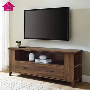 Classical TV Stand Storage Media Console for TV's up to 65 Inches 58" with 4 Storage Shelves 2 drawers
