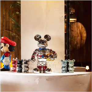 Escultura plateada <span class=keywords><strong>de</strong></span> astronauta <span class=keywords><strong>de</strong></span> <span class=keywords><strong>Mickey</strong></span>, adorno <span class=keywords><strong>de</strong></span> pato <span class=keywords><strong>Donald</strong></span>, decoración interior <span class=keywords><strong>de</strong></span> resina <span class=keywords><strong>de</strong></span> ratón plateado grande personalizada - Product Image 5