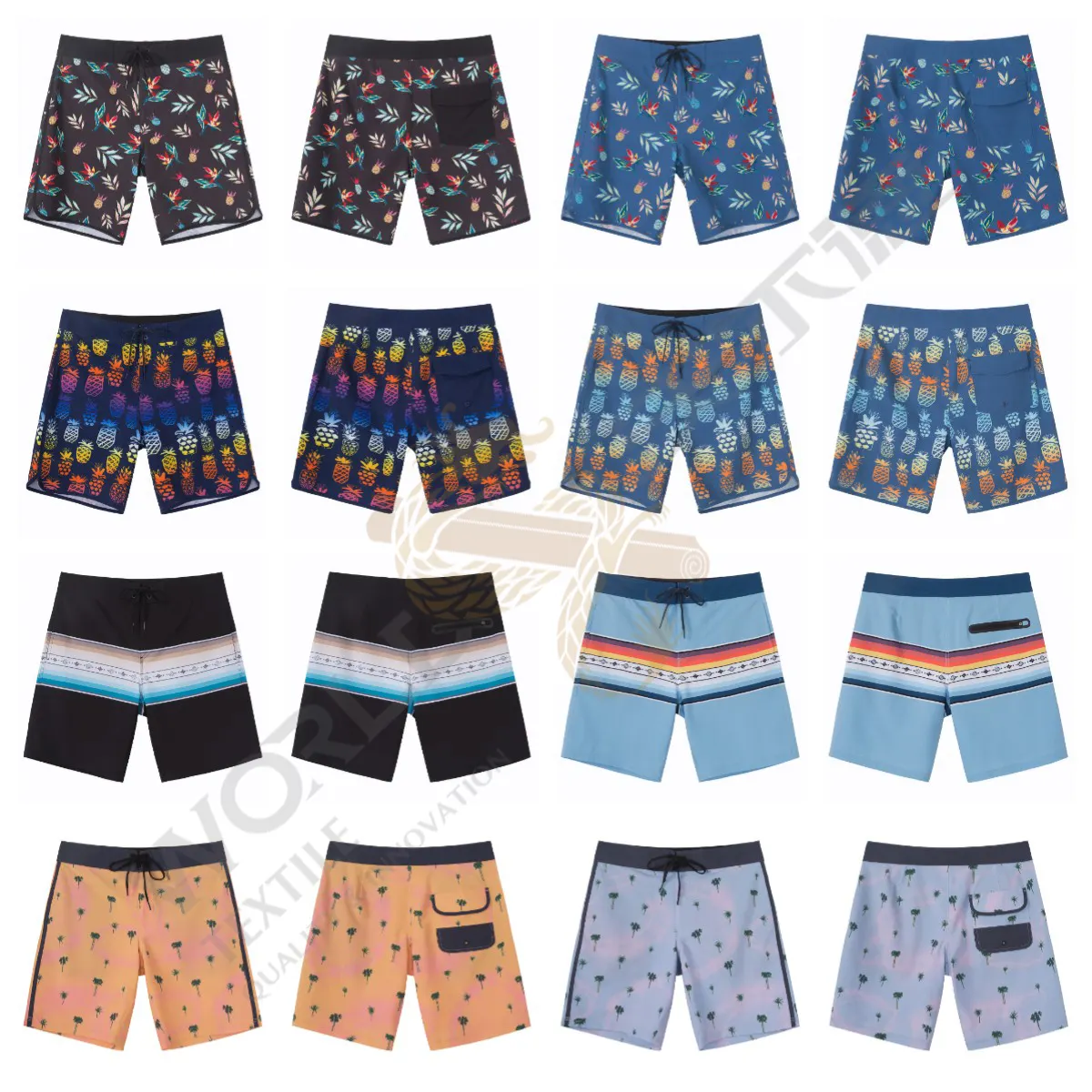 Sublimation Printed Swimming Swimwear With Logo Mens Swim Wear Fitness Custom Boardshorts