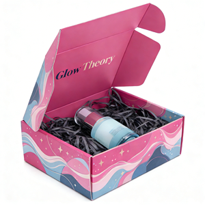 Boîte d'emballage cosmétique personnalisée professionnelle recyclable, boîte d'expédition en carton ondulé, boîte de beauté imprimée quadricolore, laminage mat, usine OEM - Product Image 4