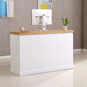 Offerta Speciale - Bancone Cassa Semplice e Minimalista, Scrivania Reception per Negozi di Abbigliamento e Saloni di Bellezza - Product Image 2