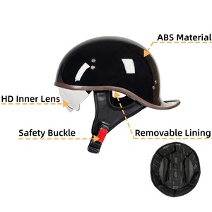 Cascos de Motocicleta de Seguridad al Por Mayor a Bajo <span class=keywords><strong>Precio</strong></span>, Protector de Cabeza, Casco Retro, Accesorios para Motocicleta de Fábrica - Product Image 3