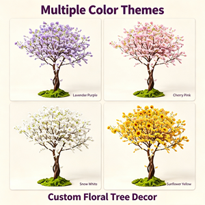 Arbre à fleurs artificiel pour la décoration de la maison et du jardin, arbre floral artificiel d'intérieur et d'extérieur pour la terrasse et le salon - Product Image 3