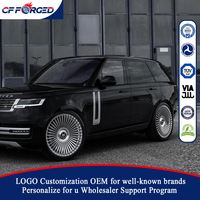 Vente flash - Jantes forgées monobloc concaves chromées polies 22x9.5 24x10 5x120 pour Range Rover SV Autobiography