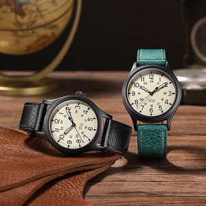 <span class=keywords><strong>Bracelet</strong></span> de montre en cuir d'olive pour montres intelligentes Huawei/Google/<span class=keywords><strong>Tissot</strong></span>/Samsung, <span class=keywords><strong>bracelet</strong></span> de montre en cuir véritable incurvé, 22 18 mm - Product Image 2