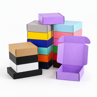 Boîtes d'expédition écologiques recyclables pour avion, pliables en carton ondulé, imprimées quadricolore, cartons d'expédition portables pour shampoing