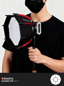 TRIOPO MARS.TR 30 Mini Softbox Octogonal à Dégagement Rapide avec Monture Mini Bowens Compatible avec <span class=keywords><strong>Godox</strong></span> ML60 ML100 <span class=keywords><strong>AD300Pro</strong></span> - Product Image 5
