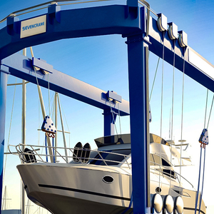 Palans mobiles autopropulsés de 100 à 200 tonnes, système de levage double, moteur, boîte de vitesses, cabine, télécommande pour le levage de yachts, chantier naval, marine - Product Image 4