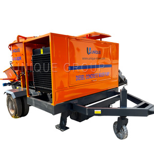Bomba mezcladora de hormigón diésel 40 M3H Bomba mezcladora de hormigón de fábrica 78 KW Autocarga - Product Image 3