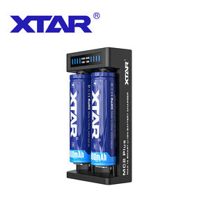 Портативное зарядное устройство <span class=keywords><strong>XTAR</strong></span> MC2 PLUS, 2 слота, литий-ионный аккумулятор 1amp-3,7 v, USB, смарт-зарядное устройство, порт Type-C, светодиодные индикаторы - Product Image 2