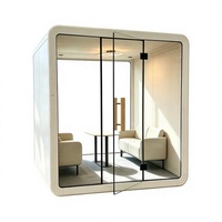 Cabine insonorisée moderne en aluminium pour bureau, maison, hôtel, espace de travail, isolation acoustique pour espace de coworking
