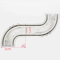 ZSHINE rail de rideau rail plafond ou montage mural rails de rideau robustes pour salon chambre diviseur de pièce