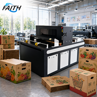 Imprimante numérique haute vitesse Faith Single Pass pour carton ondulé, machine d'impression jet d'encre pour boîtes, pour ligne d'emballage