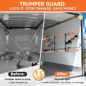 Support pratique pour tondeuse et débroussailleuse pour remorque fermée – Rangement durable en fonte avec conception anti-basculement - Product Image 4