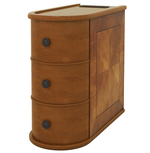 Table d'appoint moderne en bois massif avec station de charge et tiroirs, <span class=keywords><strong>hauteur</strong></span> réglable, aucun assemblage requis - Product Image 6