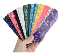 Pic de guitare Punch Personnaliser DIY Celluloïd Sheet Film Strips Three Weight Paddles 25 DIY Perforated Plate