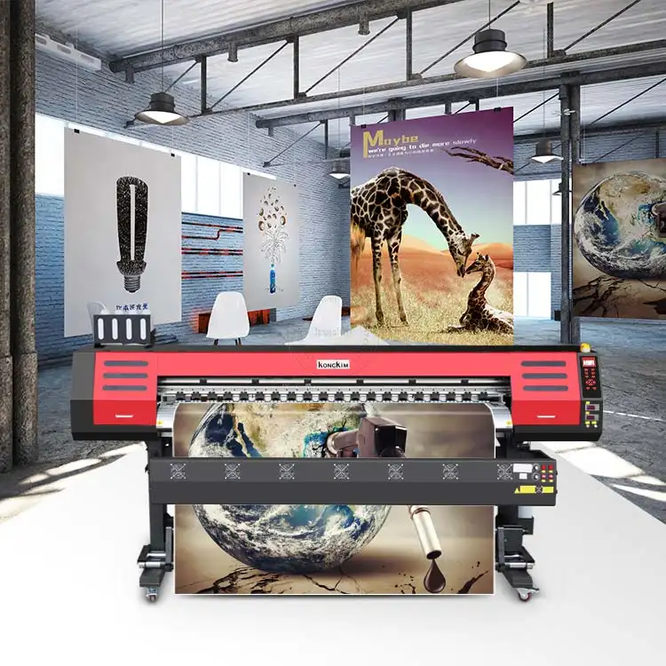 Wide format eco solvent printer 1.8m 3.2m tarpaulin flex banner printing machine with DX5/I3200 print-heads